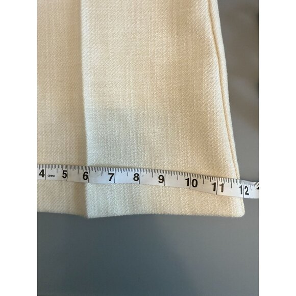 NWT The Kooples Womens High-Waist Flared‎ Suit Trousers Wool Ecru - Picture 11 of 16